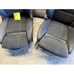 Tappezzeria Mercedes Classe A W176 mista pelle tessuto ricami bianco sport  B3347