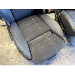 Tappezzeria Mercedes Classe A W176 mista pelle tessuto ricami bianco sport  B3347