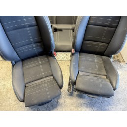 Tappezzeria Mercedes Classe A W176 mista pelle tessuto ricami bianco sport  B3347