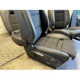 Tappezzeria Mercedes Classe A W176 mista pelle tessuto ricami bianco sport  B3347