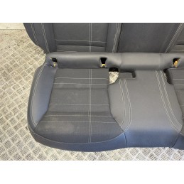 Tappezzeria Mercedes Classe A W176 mista pelle tessuto ricami bianco sport  B3347