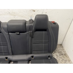 Tappezzeria Mercedes Classe A W176 mista pelle tessuto ricami bianco sport  B3347