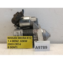 Motorino avviamento Nissan Micra K12 1.4B CR14 usato 2003 2010  A9789