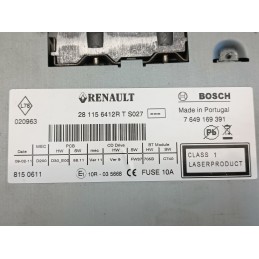 Autoradio stereo Renault Clio 3 III serie 2005 2012 281156412R  A9796