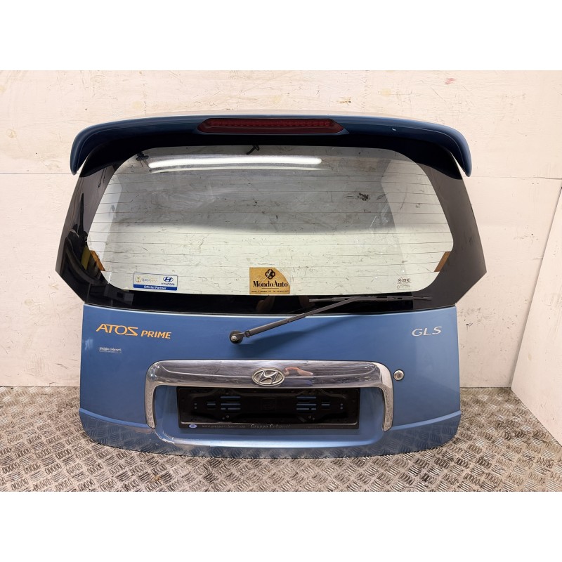 Portellone posteriore bagagliaio Hyundai Atos Prime Azzurro spoiler completo  B3370