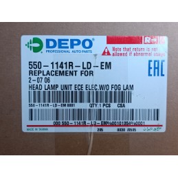 Faro fanale anteriore destro DEPO Peugeot 207 2006 2015 Nuovo 5501141R  A9815