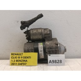 Motorino avviamento Renault Clio 3 1.2B Valeo 8200369521 D4F D7  A9828