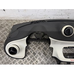 Cruscotto Smart ForFour 453 nero con airbag passeggero modanatura bianca  B3353