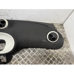 Cruscotto Smart ForFour 453 nero con airbag passeggero modanatura bianca  B3353