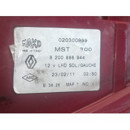 Stop faro fanale posteriore sinistro Renault Clio 3 8200886944 2009 2012  A9835