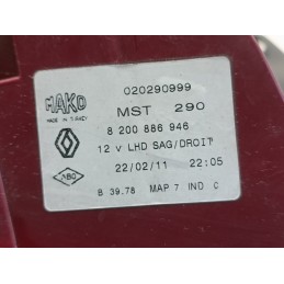 Stop fanale faro posteriore destro Renault Clio 3 8200886946 2009 2012  A9836