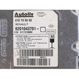 Centralina airbag Renault Clio 3 serie Autoliv 610796000 8201043701  A9847