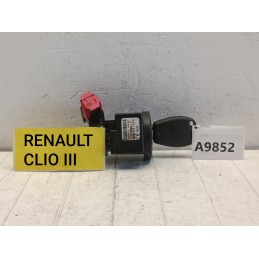 Blocchetto accensione avviamento chiave Renault Clio 3 8200214173  A9852