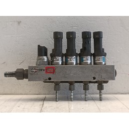 Kit 4 iniettori blu rampa GPL BRC 09sq99020001g 67R-010185 gas  A9868
