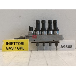 Kit 4 iniettori blu rampa GPL BRC 09sq99020001g 67R-010185 gas  A9868