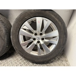 Set 4 cerchi in lega Peugeot 3008 5008 17 gomme DOT 2021usati  B3355