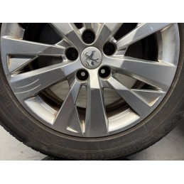 Set 4 cerchi in lega Peugeot 3008 5008 17 gomme DOT 2021usati  B3355