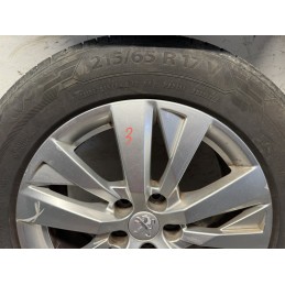 Set 4 cerchi in lega Peugeot 3008 5008 17 gomme DOT 2021usati  B3355