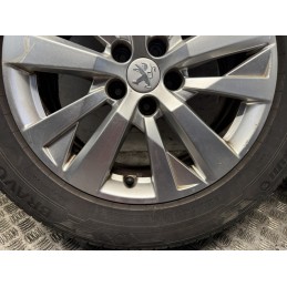Set 4 cerchi in lega Peugeot 3008 5008 17 gomme DOT 2021usati  B3355