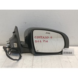 Specchietto retrovisore destro Jeep Compass 2 2016 2021 9 pin richiudibile  A9880