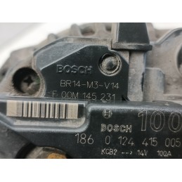 Alternatore Bosch 0124415005 Opel Zafira A 2.0D Y20DTH 14V 100A  A9932