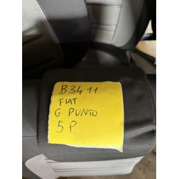 Tappezzeria completa Fiat Grande Punto Evo sedili Nuovi pannelli grigio nero  B3411