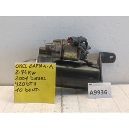 Motorino avviamento Opel Zafira A 2.0D Bosch 0001109062 1998 2005  A9936