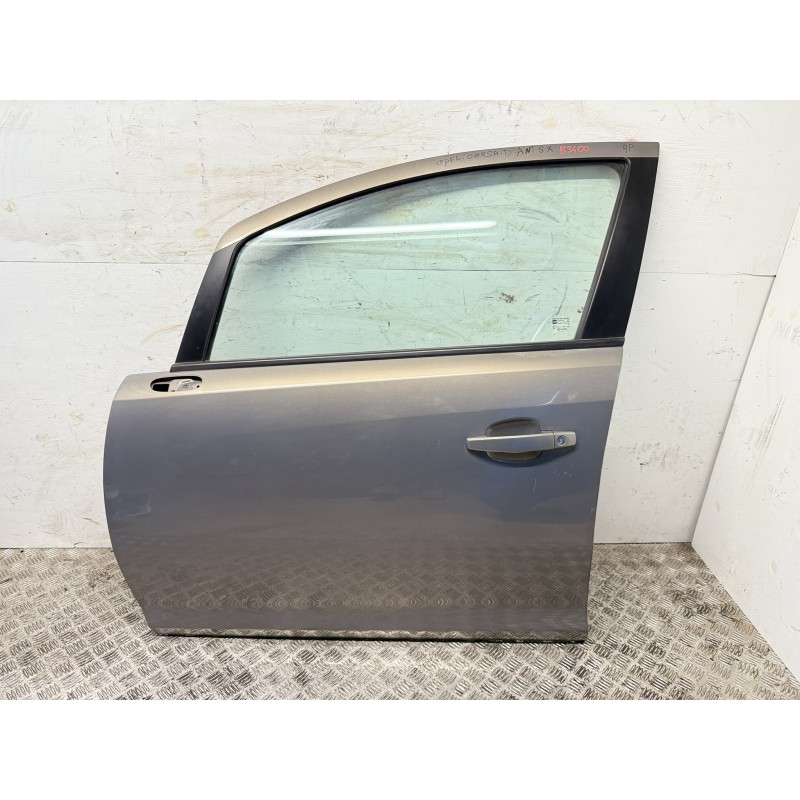 Porta anteriore sinistra Opel Corsa D 2006 2014 grigio pepperdust 40W  B3400