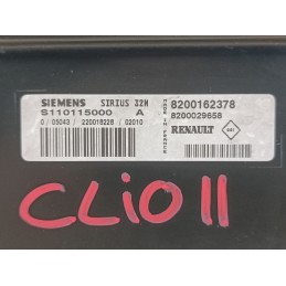 Centralina motore Renault Clio 2 1.2B S110115000 8200162378 Siemens  A9958