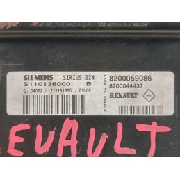 Centralina motore Renault Clio 2 1.2B 8200059086 S110138000 SIRIUS 32N  A9963