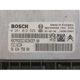 Centralina motore Peugeot 207 1.4D 8HZ Bosch 0281012529 9663475880  A9964
