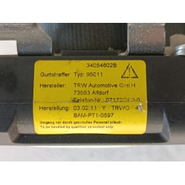 Cintura di sicurezza anteriore sinistra Renault Clio 3 2009 2013 34052801C  10002