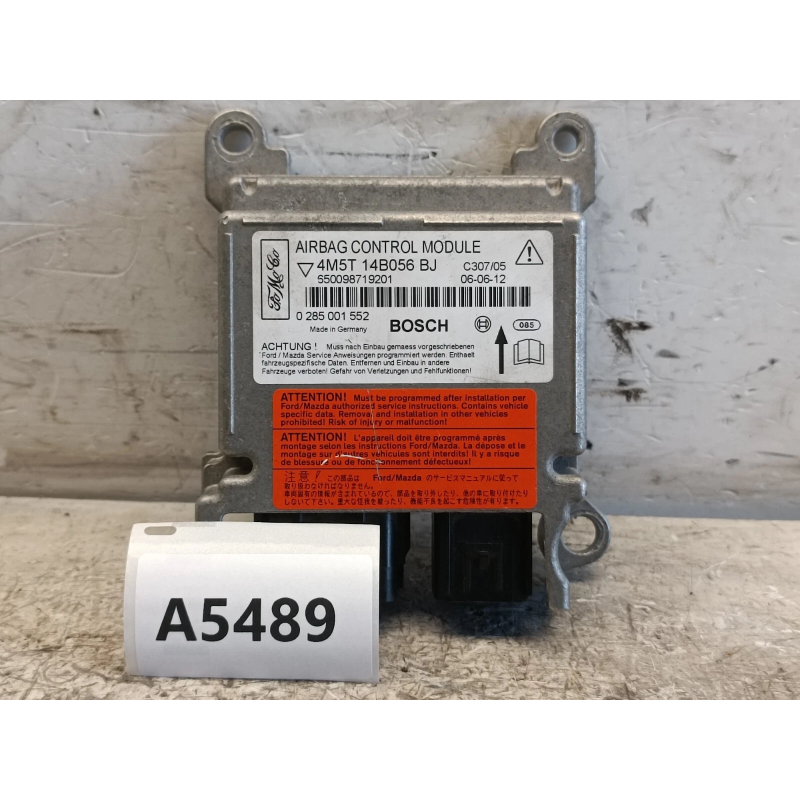 Centralina Airbag Ford Focus II 4M5T-14B056-BJ 0285001552 2004 2011 A5489 Centralina Airbag Ford Focus II 4M5T-14B056-BJ 0285001552 2004 2011 A5489