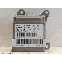 Centralina modulo airbag Peugeot 207 1 serie 9663593480 0285010112  A10020