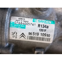 Compressore aria condizionata clima Peugeot 207 1.4D 9651910980  A10024