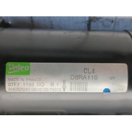 Motorino avviamento Peugeot 207 1.4D 8HZ Valeo 9640825280  A10025