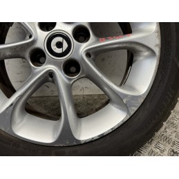 Cerchio lega Smart 453 15 pollici usato con gomma 1656515 81T Scorta  B3467