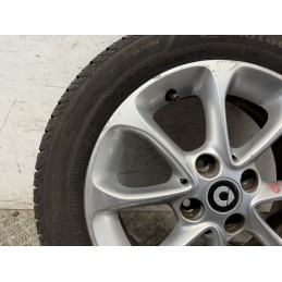 Cerchio lega Smart 453 15 pollici usato con gomma 1656515 81T Scorta  B3467