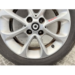 Cerchio lega Smart 453 15 pollici usato con gomma 165/65/15 Scorta  B3466