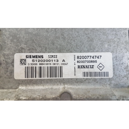 Centralina motore Siemens 8200774747 Renault Twingo 2 1.2B 2007 2014  A2059