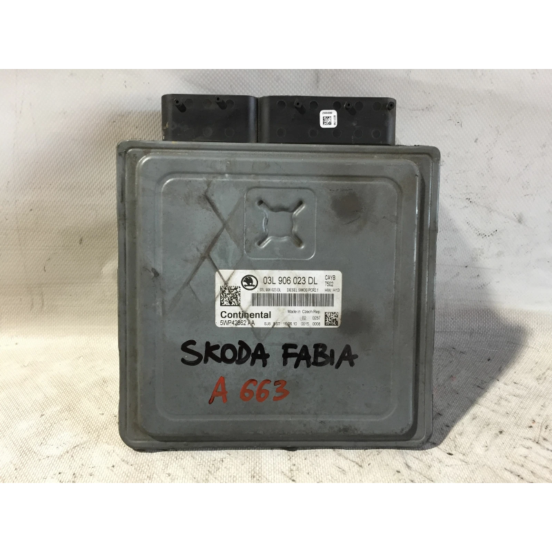 Centralina motore 03L906023DL Skoda Fabia 2 serie 1.6D 2007 2014 CAYB A663 Centralina motore 03L906023DL Skoda Fabia 2 serie 1.6D 2007 2014 CAYB A663