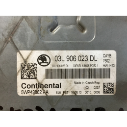 Centralina motore 03L906023DL Skoda Fabia 2 serie 1.6D 2007 2014 CAYB  A663