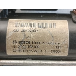 Motorino avviamento Opel Meriva B 2010 2017 1.4 Benz Gpl 25192447  A10134