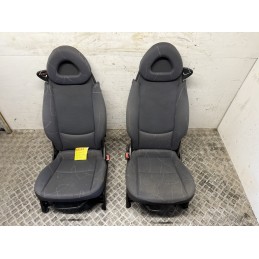 Coppia Sedili Anteriori Smart 450 Fortwo 1998 2007 Tessuto Grigio  B3525