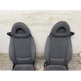 Coppia Sedili Anteriori Smart 450 Fortwo 1998 2007 Tessuto Grigio  B3525