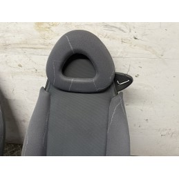 Coppia Sedili Anteriori Smart 450 Fortwo 1998 2007 Tessuto Grigio  B3525