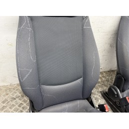 Coppia Sedili Anteriori Smart 450 Fortwo 1998 2007 Tessuto Grigio  B3525