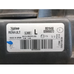 FARO FANALE ANTERIORE SINISTRO RENAULT MODUS 2 SERIE 2008 2013  A8686