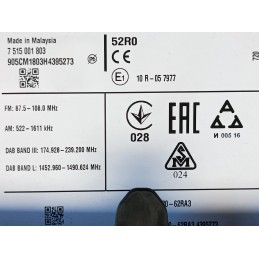 Autoradio navi display multifunzione Suzuki Ignis 2016 39920-62RA3  A10187