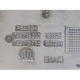 Tappetino ripiano consolle centrale Fiat 500e 735715303 735715755  A7442